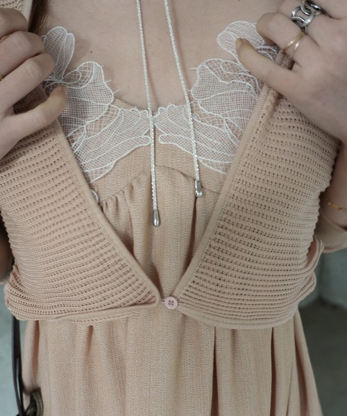 LAULEN(ローレン)の「2way sheer mesh bolero cardigan(カーディガン/ボレロ・レディース・オレンジ系/ブラック/アイボリー/チャコールグレー・FREE)」の17枚目の写真