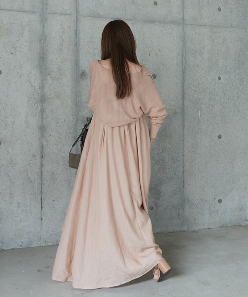 LAULEN(ローレン)の「2way sheer mesh bolero cardigan(カーディガン/ボレロ・レディース・オレンジ系/ブラック/アイボリー/チャコールグレー・FREE)」の19枚目の写真