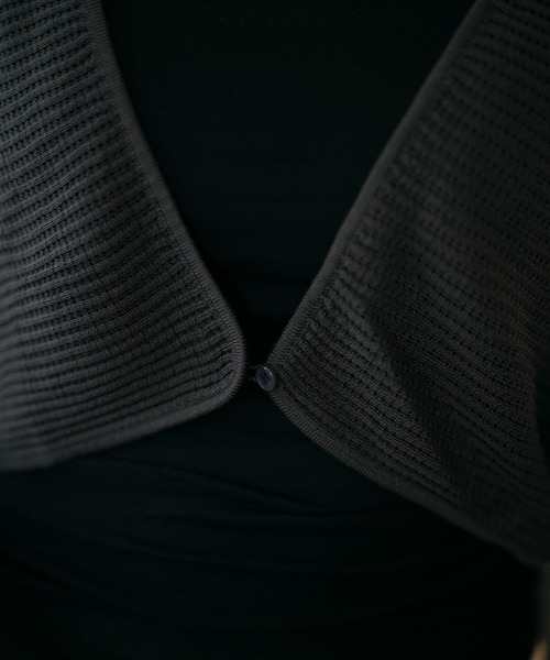 LAULEN(ローレン)の「2way sheer mesh bolero cardigan / 2wayシアーメッシュ ボレロカーディガン(カーディガン/ボレロ・レディース・オレンジ系/ブラック/アイボリー/チャコールグレー・FREE)」の19枚目の写真