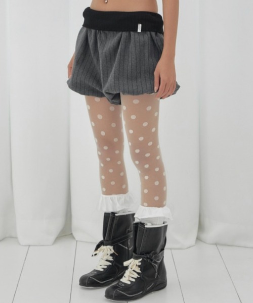 FANCY CLUB(ファンシークラブ)の「【FANCY CLUB】BANDING PUMPKIN SHORTS / 【ファンシークラブ】バンディングパンプキンショーツ(その他パンツ・レディース・チャコール・ONE SIZE)」の1枚目の写真