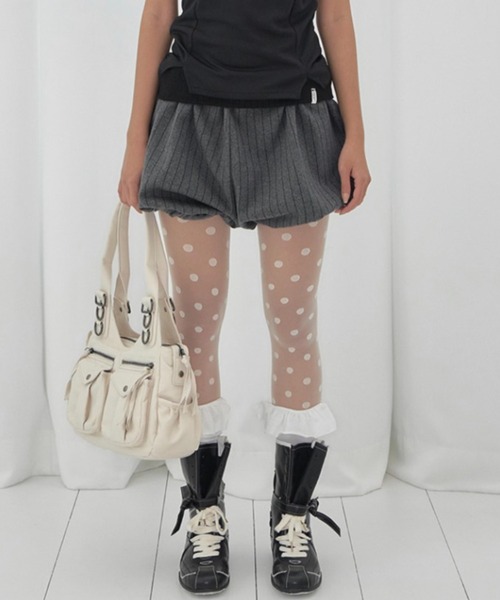 FANCY CLUB(ファンシークラブ)の「【FANCY CLUB】BANDING PUMPKIN SHORTS / 【ファンシークラブ】バンディングパンプキンショーツ(その他パンツ・レディース・チャコール・ONE SIZE)」の3枚目の写真