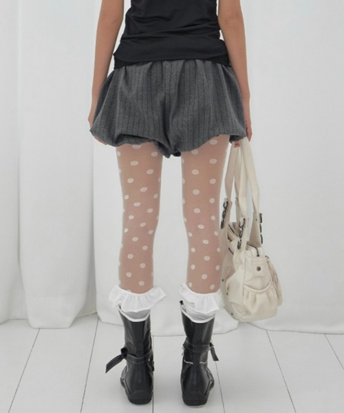FANCY CLUB(ファンシークラブ)の「【FANCY CLUB】BANDING PUMPKIN SHORTS / 【ファンシークラブ】バンディングパンプキンショーツ(その他パンツ・レディース・チャコール・ONE SIZE)」の5枚目の写真