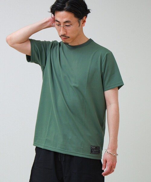 TAION(タイオン)の「【TAION / タイオン】ベーシックスポーツ UV 高反発ストレッチ カットソー(Tシャツ/カットソー・メンズ・ダークネイビー/ライトグレー/オリーブ/ブラック/オフホワイト・M/L/XL)」の4枚目の写真