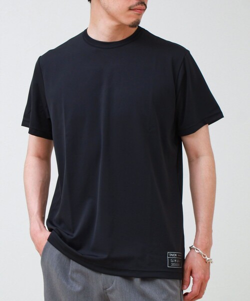TAION(タイオン)の「【TAION / タイオン】ベーシックスポーツ UV 高反発ストレッチ カットソー(Tシャツ/カットソー・メンズ・ダークネイビー/ライトグレー/オリーブ/ブラック/オフホワイト・M/L/XL)」の2枚目の写真