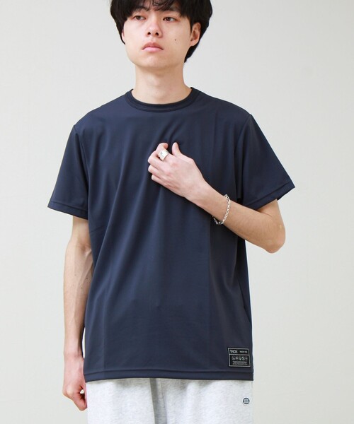 TAION(タイオン)の「【TAION / タイオン】ベーシックスポーツ UV 高反発ストレッチ カットソー(Tシャツ/カットソー・メンズ・ダークネイビー/ライトグレー/オリーブ/ブラック/オフホワイト・M/L/XL)」の7枚目の写真