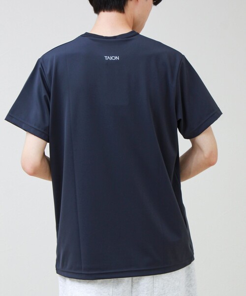 TAION(タイオン)の「【TAION / タイオン】ベーシックスポーツ UV 高反発ストレッチ カットソー(Tシャツ/カットソー・メンズ・ダークネイビー/ライトグレー/オリーブ/ブラック/オフホワイト・M/L/XL)」の9枚目の写真