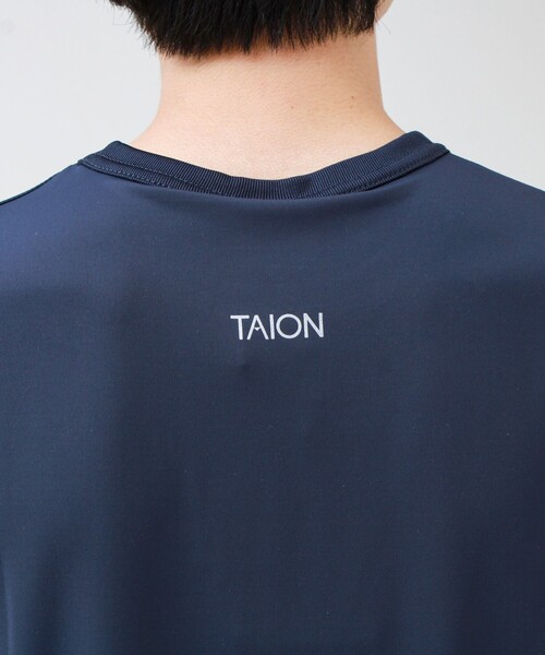 TAION(タイオン)の「【TAION / タイオン】ベーシックスポーツ UV 高反発ストレッチ カットソー(Tシャツ/カットソー・メンズ・ダークネイビー/ライトグレー/オリーブ/ブラック/オフホワイト・M/L/XL)」の13枚目の写真