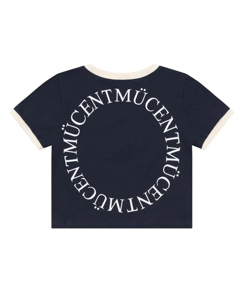MUCENT（ムセント）の「【日本未発売/WEB限定】MUCENT(ムセント)/バックロゴ 配色 リングカラー クロップド 半袖 Tシャツ/RINGER HALF T（Tシャツ/カットソー・レディース・ホワイト/ネイビー/ブラック・FREE）」の10枚目の写真