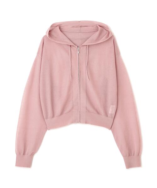 PROPORTION BODY DRESSING(プロポーションボディドレッシング)の「<a>シアーニットパーカー / 1216176500(パーカー・レディース・ピンク/ホワイト/ネイビー/イエロー・FREE)」の18枚目の写真