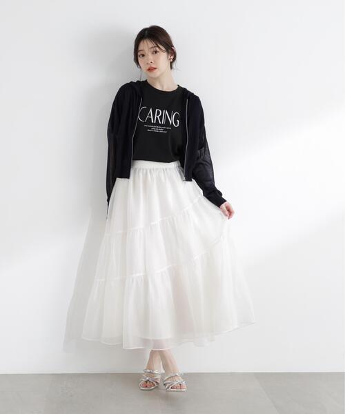 PROPORTION BODY DRESSING(プロポーションボディドレッシング)の「<a>シアーニットパーカー / 1216176500(パーカー・レディース・ピンク/ホワイト/ネイビー/イエロー・FREE)」の21枚目の写真