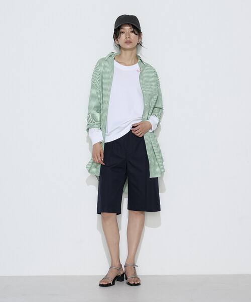 COMME CA Wardrobe(コムサワードローブ)の「コンパクトクロス ハーフパンツ(その他パンツ・レディース・カーキ/ネイビー・9号)」の4枚目の写真