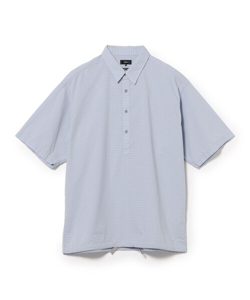 BEAMS（ビームス）の「チェック プルオーバー シャツ（シャツ/ブラウス・メンズ・オリーブ/サックスブルー・S/M/L/XL）」の6枚目の写真