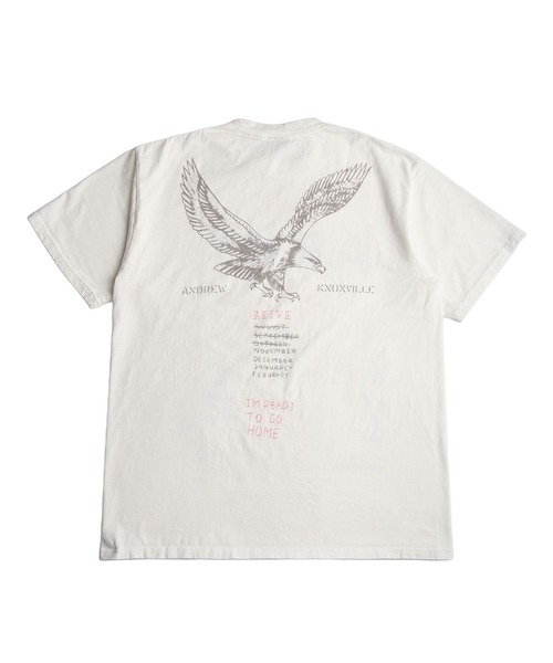 HOUSTON（ヒューストン）の「HOUSTON / ヒューストン ピグメント加工 ミリタリープリント 半袖Tシャツ 日本製（Tシャツ/カットソー・メンズ・ホワイト/ブラック・MEDIUM/LARGE/X-LARGE/XX-LARGE）」の4枚目の写真