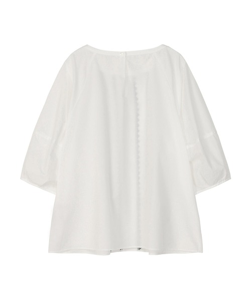 ZUCCa(ズッカ)の「TRIANGLE EMBROIDERY / ブラウス / P(シャツ/ブラウス・レディース・ホワイト/ブラック・M size)」の3枚目の写真