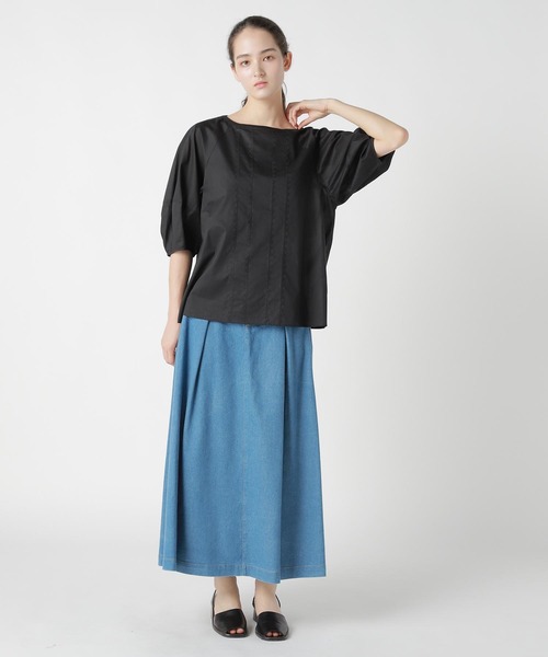ZUCCa(ズッカ)の「TRIANGLE EMBROIDERY / ブラウス / P(シャツ/ブラウス・レディース・ホワイト/ブラック・M size)」の8枚目の写真