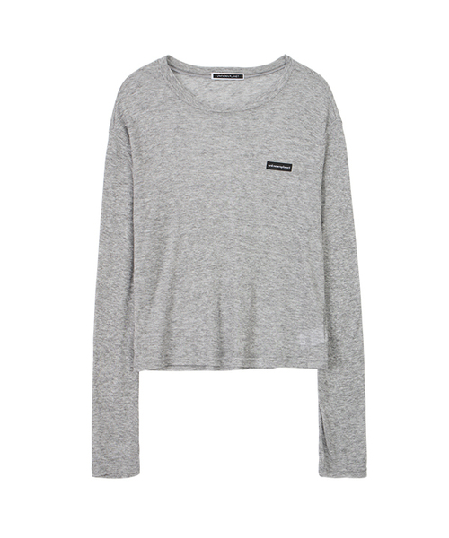 UNKNOWN PLANET(アンノウンプラネット)の「ソフトデイリーロングスリーブTシャツ5カラー(Tシャツ/カットソー・レディース・ブラック/グレー/ピンク/ホワイト/ミント・FREE)」の3枚目の写真