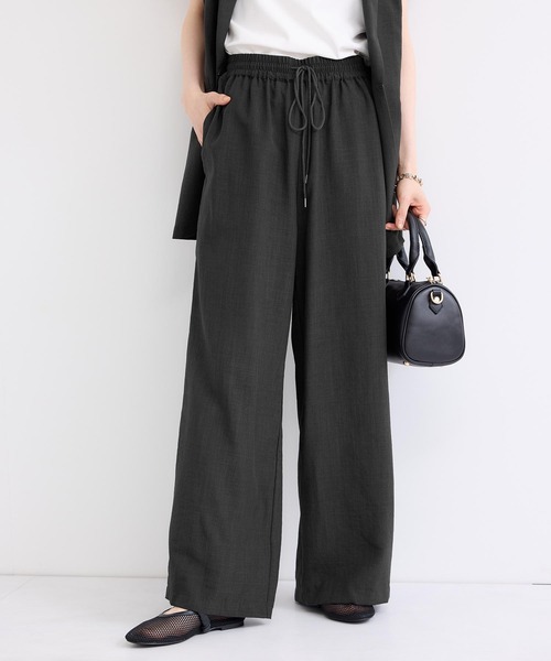 le cercle ADAM ET ROPE'(ルセルクルアダムエロペ)の「タンブラーブッチャーワイドパンツ/セットアップ対応(その他パンツ・レディース・キャメル/ダークブラウン/チャコールグレー・FREE)」の2枚目の写真