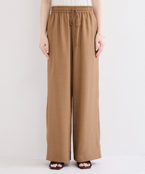 le cercle ADAM ET ROPE'(ルセルクルアダムエロペ)の「タンブラーブッチャーワイドパンツ/セットアップ対応(その他パンツ・レディース・キャメル/ダークブラウン/チャコールグレー・FREE)」の8枚目の写真