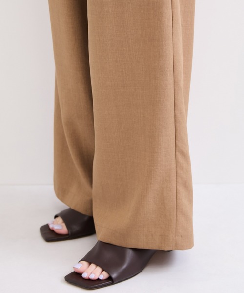 le cercle ADAM ET ROPE'(ルセルクルアダムエロペ)の「タンブラーブッチャーワイドパンツ/セットアップ対応(その他パンツ・レディース・キャメル/ダークブラウン/チャコールグレー・FREE)」の13枚目の写真