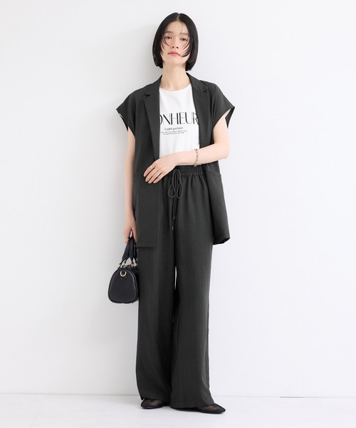 le cercle ADAM ET ROPE'(ルセルクルアダムエロペ)の「タンブラーブッチャーワイドパンツ/セットアップ対応(その他パンツ・レディース・キャメル/ダークブラウン/チャコールグレー・FREE)」の17枚目の写真