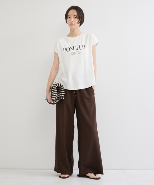 le cercle ADAM ET ROPE'(ルセルクルアダムエロペ)の「タンブラーブッチャーワイドパンツ/セットアップ対応(その他パンツ・レディース・キャメル/ダークブラウン/チャコールグレー・FREE)」の18枚目の写真