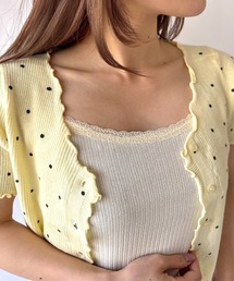 【 New market 】 クルーネック レース  キャミソール