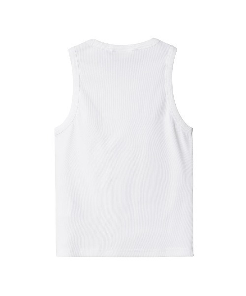 Carhartt WIP(カーハートダブリューアイピー)の「Carhartt WIP WOMEN'S PHILIPS A-SHIRT(カーハートワークインプログレス ウィメンズフィリップスAシャツ)(タンクトップ・レディース・ホワイト/ブラック・X-SMALL/SMALL)」の4枚目の写真