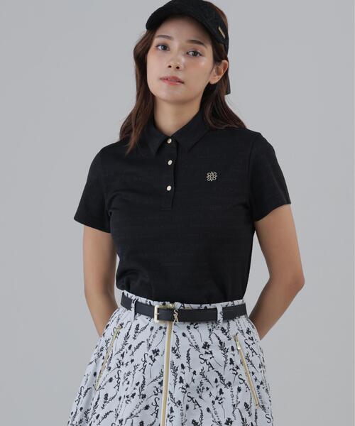 St ANDREWS(セントアンドリュース)の「【St ANDREWS】【吸水速乾】ロゴボーダージャガード無地半袖シャツ (WOMENS)(ポロシャツ・レディース・ホワイト/グリーン/ブラック・L/M/S)」の10枚目の写真