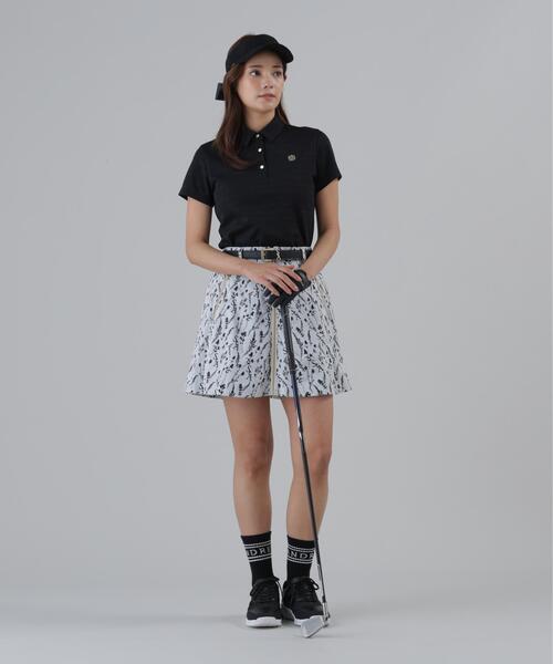 St ANDREWS(セントアンドリュース)の「【St ANDREWS】【吸水速乾】ロゴボーダージャガード無地半袖シャツ (WOMENS)(ポロシャツ・レディース・ホワイト/グリーン/ブラック・L/M/S)」の11枚目の写真