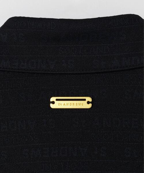 St ANDREWS(セントアンドリュース)の「【St ANDREWS】【吸水速乾】ロゴボーダージャガード無地半袖シャツ (WOMENS)(ポロシャツ・レディース・ホワイト/グリーン/ブラック・L/M/S)」の16枚目の写真