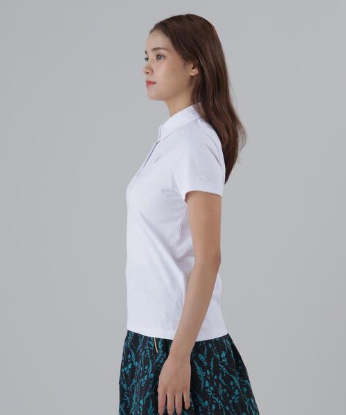 St ANDREWS(セントアンドリュース)の「【St ANDREWS】【吸水速乾】ロゴボーダージャガード無地半袖シャツ (WOMENS)(ポロシャツ・レディース・ホワイト/グリーン/ブラック・L/M/S)」の21枚目の写真
