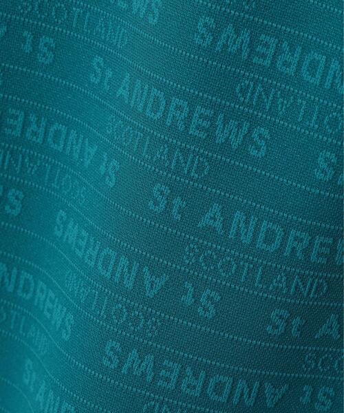 St ANDREWS(セントアンドリュース)の「【St ANDREWS】【吸水速乾】ロゴボーダージャガード無地半袖シャツ (WOMENS)(ポロシャツ・レディース・ホワイト/グリーン/ブラック・L/M/S)」の9枚目の写真
