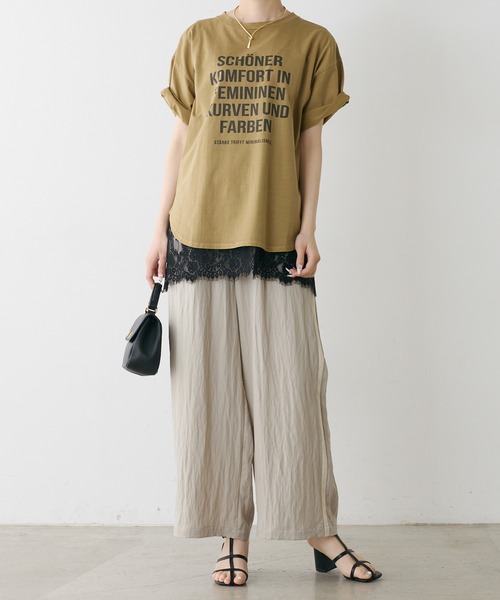 PUAL CE CIN（ピュアルセシン）の「サイドラインデザインパンツ（その他パンツ・レディース・キャメル/チャコールグレー/ベージュ・FREE）」の8枚目の写真