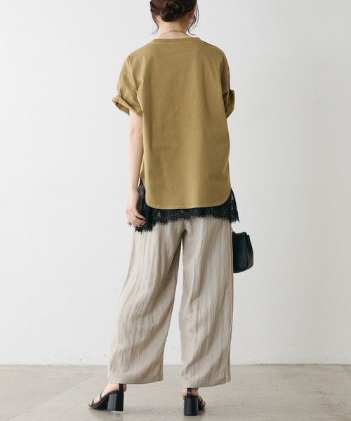 PUAL CE CIN（ピュアルセシン）の「サイドラインデザインパンツ（その他パンツ・レディース・キャメル/チャコールグレー/ベージュ・FREE）」の10枚目の写真