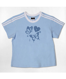 フライドットセミクロップ半袖Tシャツ6色