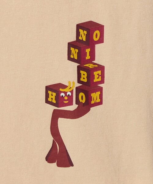 Hombre Nino（オンブレニーニョ）の「＜Hombre Nino＞ S/S PRINT TEE/Tシャツ（Tシャツ/カットソー・メンズ・ベージュ/ホワイト・M/L）」の7枚目の写真