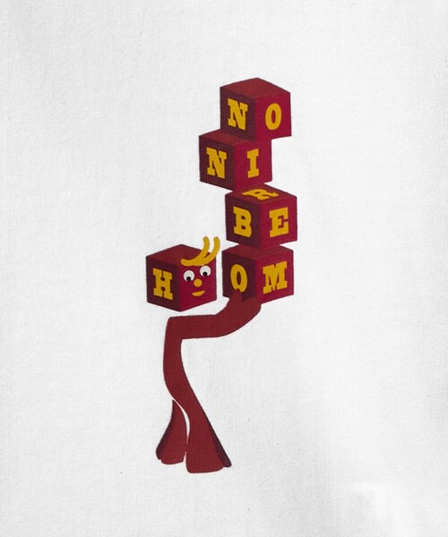 Hombre Nino（オンブレニーニョ）の「＜Hombre Nino＞ S/S PRINT TEE/Tシャツ（Tシャツ/カットソー・メンズ・ベージュ/ホワイト・M/L）」の12枚目の写真
