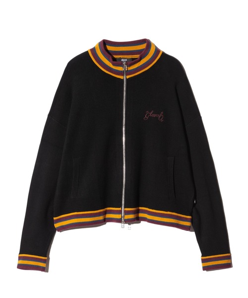 glamb（グラム）の「Knit Jersey Blouson / ニットジャージブルゾン（ニット/セーター・メンズ・ネイビー/ブラック・M/L）」の3枚目の写真