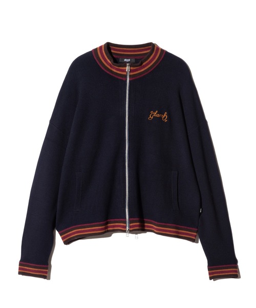 glamb（グラム）の「Knit Jersey Blouson / ニットジャージブルゾン（ニット/セーター・メンズ・ネイビー/ブラック・M/L）」の4枚目の写真
