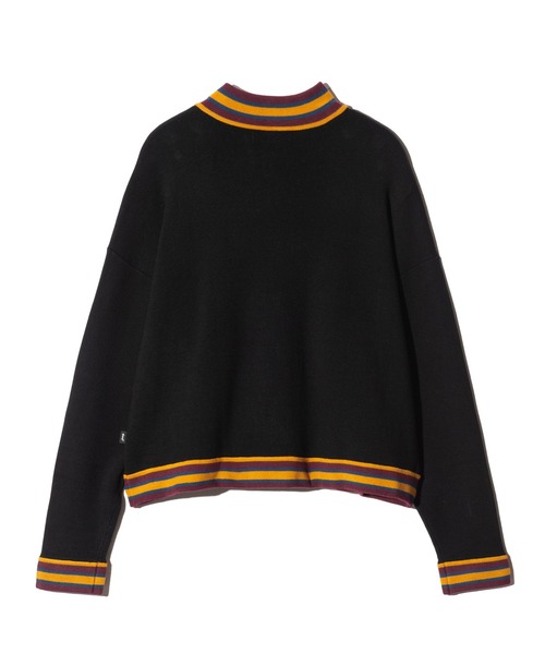 glamb（グラム）の「Knit Jersey Blouson / ニットジャージブルゾン（ニット/セーター・メンズ・ネイビー/ブラック・M/L）」の5枚目の写真