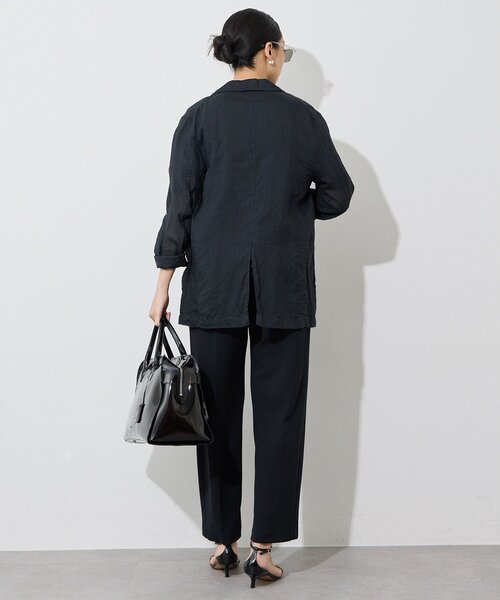 Whim Gazette(ウィムガゼット)の「ラミーシャツジャケット(テーラードジャケット・レディース・ブラック/ベージュ/ブラウン・FREE)」の20枚目の写真