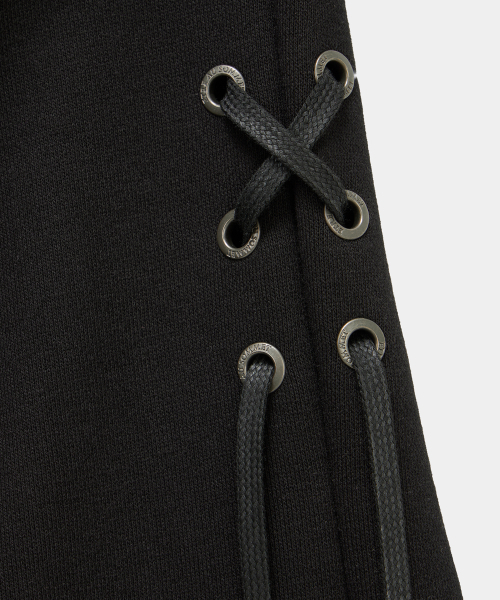 ETRE AU SOMMET(エトレオソメ)の「Lace Zipper Layer Bootcut Pants (Black)(その他パンツ・レディース・ブラック・FREE)」の13枚目の写真