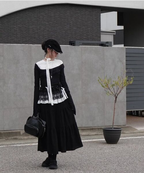 NAAIEEN(ナイエン)の「ヴィンテージカンカンスカートver.2(スカート・レディース・ブラック・FREE)」の7枚目の写真