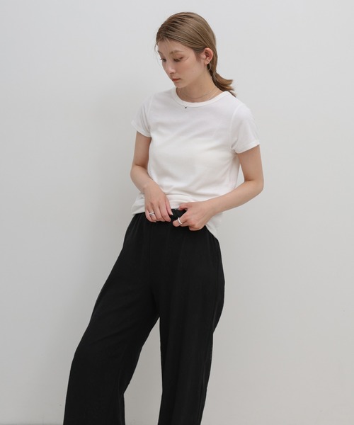 select MOCA(セレクトモカ)の「リラックスシアー刺繍パンツ【セットアップ対応】(その他パンツ・レディース・ホワイト/ブラック/ブラウン・LARGE/MEDIUM)」の19枚目の写真