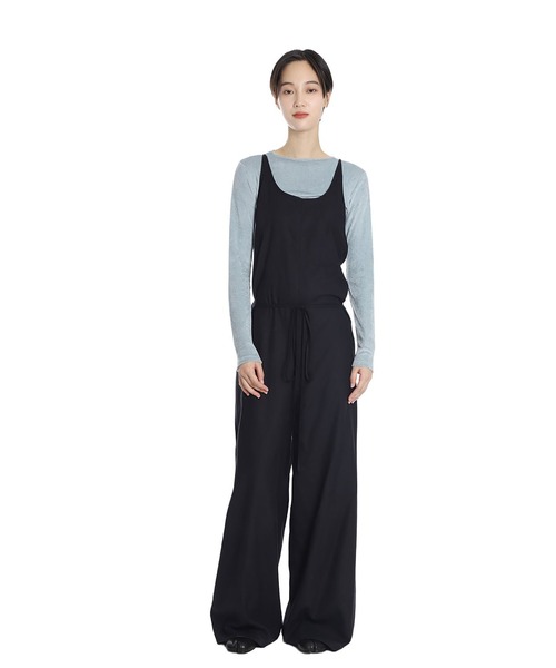 BASERANGE（ベースレンジ）の「BASERANGE / ベースレンジ：OTAY JUMPSUIT：JUOT-RS-000[ANN]（サロペット/オーバーオール・レディース・ブラック・XS-S）」の4枚目の写真