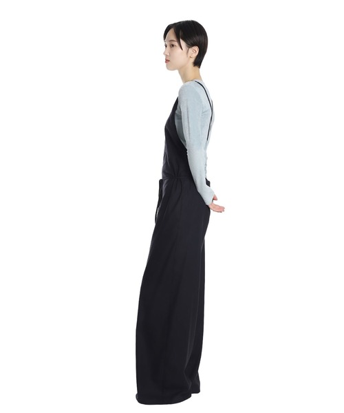 BASERANGE（ベースレンジ）の「BASERANGE / ベースレンジ：OTAY JUMPSUIT：JUOT-RS-000[ANN]（サロペット/オーバーオール・レディース・ブラック・XS-S）」の3枚目の写真
