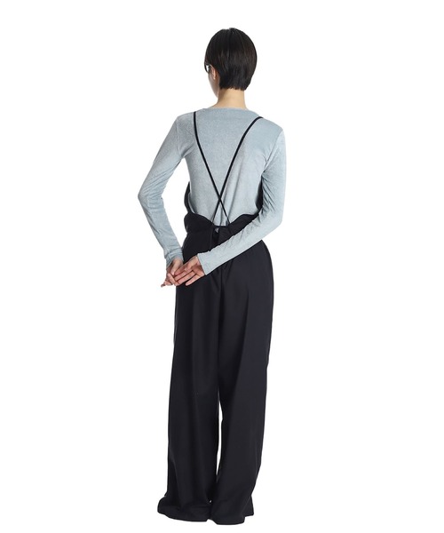 BASERANGE（ベースレンジ）の「BASERANGE / ベースレンジ：OTAY JUMPSUIT：JUOT-RS-000[ANN]（サロペット/オーバーオール・レディース・ブラック・XS-S）」の2枚目の写真