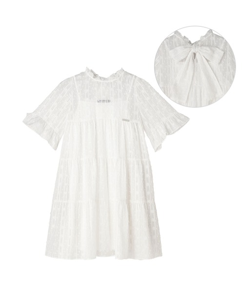 MARY QUANT（マリークワント）の「シアーティアードミニ ワンピース（ワンピース・レディース・ブルー/ブラック/ホワイト・M）」の4枚目の写真