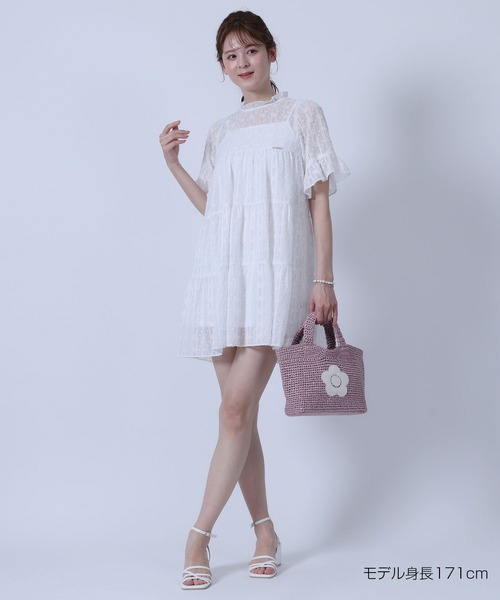 MARY QUANT（マリークワント）の「シアーティアードミニ ワンピース（ワンピース・レディース・ブルー/ブラック/ホワイト・M）」の8枚目の写真