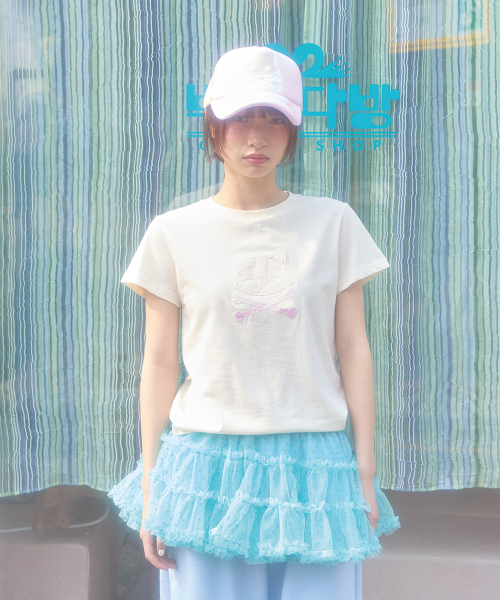 SHAKIRI(シャキリ)の「スウィーティフリルチュールスカート(ミント)(スカート・レディース・その他・FREE)」の2枚目の写真